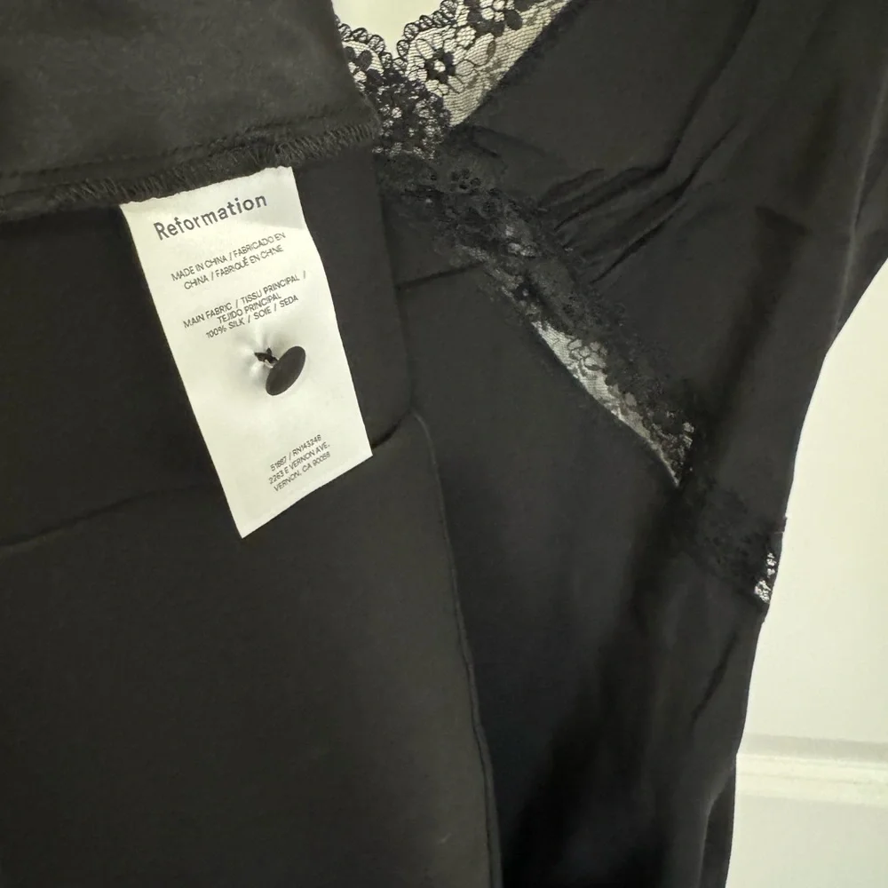NWOT Reformation Provence Dress Black🖤 - Picture 7 of 7